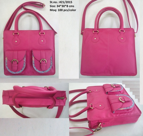 Ladies Fashion Pink Hand Bag