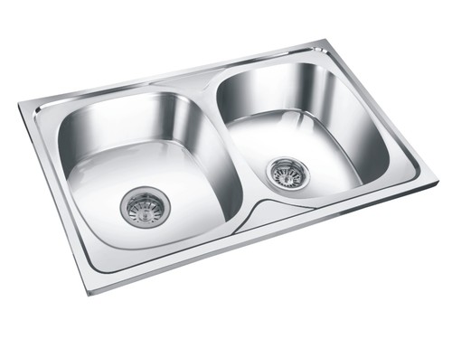Square Double Bowl Sink