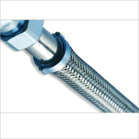 Braided Flexible Hose - Silicone Rubber, Silver Color | Super Flexible Design, Excellent Finish, Minimal Maintenance, Ideal for Piping Systems
