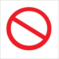 Prohibition Sign - Plastic, 30 x 45 cm, Red | Mesmerizing Print, Labeled and Unlabeled Options, Designed per ISO Standards