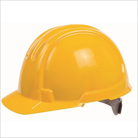 Safety Helmet - ABS Material, 29-61 Inch Size, Yellow Color | Durable, Hard Surface, Comfortable for Industrial & Road Safety Use