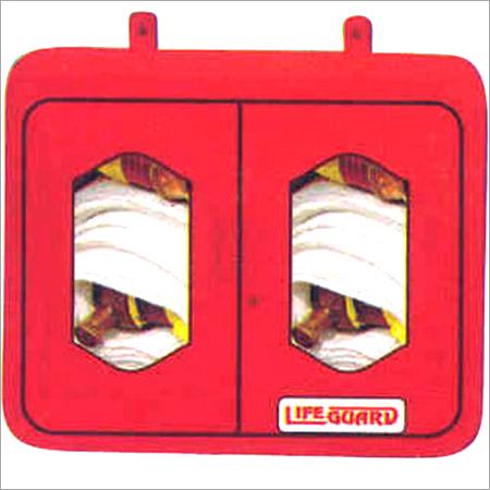 Fire Hose Box - Iron, Compact Design , Red Color, 7.3 kg Weight, Easy Installation for Commercial Use