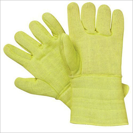 Safety Hand Gloves - High-Grade Material, Yellow Color, Male Size, 70 Grams Weight | Excellent Texture, Complete Safety, Easy to Wear