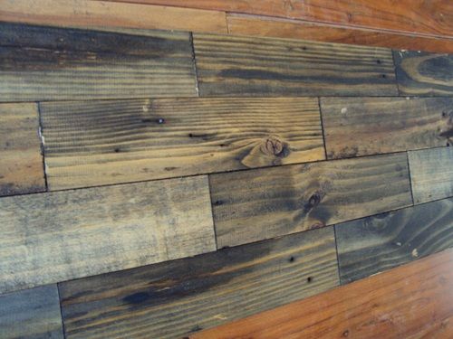 Glossy And Matte Old Wood Wall Panel