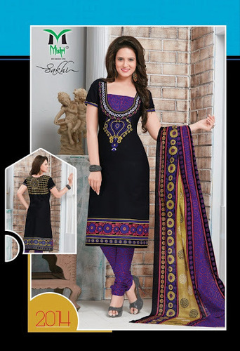 Cotton Salwar Suit With Cotton Dupptta
