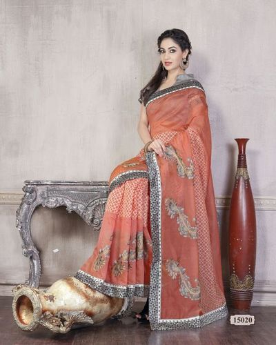 Party Wear Cotton Saree