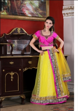 Net Lehenga