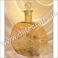 Yellow Luster Glass Bottle
