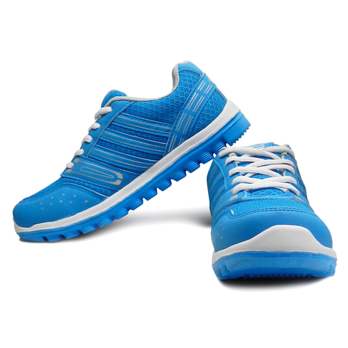 Ladies Sports Shoes - Synthetic, Various Sizes, Blue | Lace-up Closure, Stylish Design, Lightweight, Breathable, Anti-slip Sole, Perfect Grip