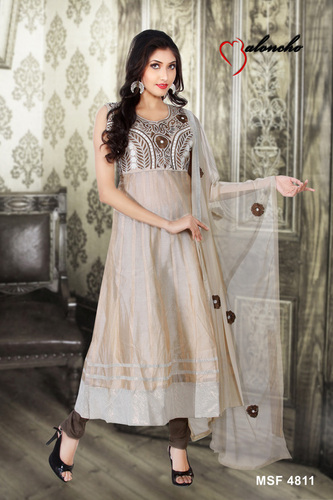 Chanderi Anarkali Suits