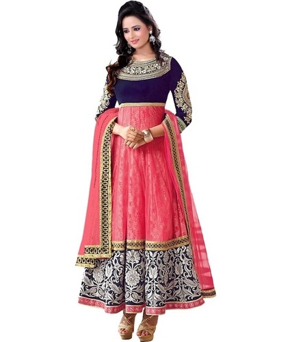 Anarkali Semi Stitch salwar kameez