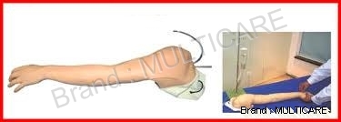 Full Function Vein Injection Arm - Synthetic Life Size Skin Tone, 8-line Vascular System, Replaceable Skin, Multiple Injection Sites