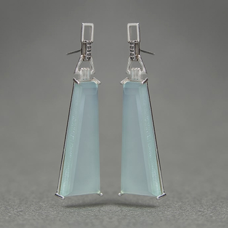 Sterling Silver Crystal Earring