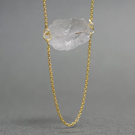 Gold Plated Crystal Pendant