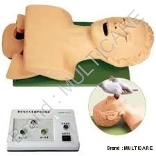Electric Trachea Intubation Model - Pvc, Life-size, Electric Powered | Realistic Design, Warning System, Oral/nasal Intubation