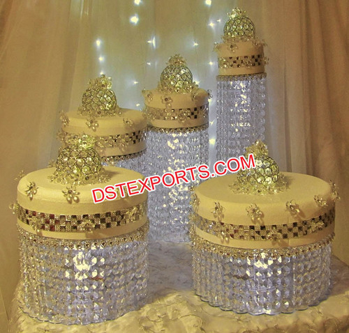 Crystal Wedding Cake Stands