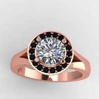 काले Moissanite हीरा आभूषण