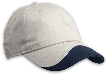 Mens White Blue Panel Cap - Age Group: Adult