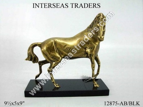 Brass Horse Statue