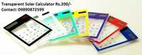 Transparent Solar Calculator 