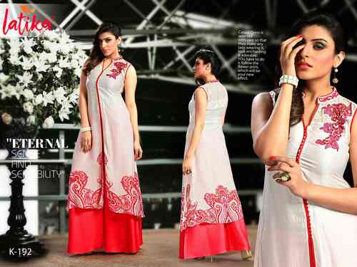 Designer Ethnic Kurtis - Cotton Blend, Size L/XL/XXL | Elegant Design, Skin Friendly, Perfect Fit