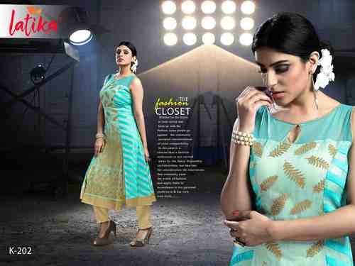Fancy Handwork Kurtis Size: Extra Large