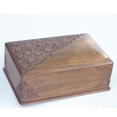 Antique stylish wooden boxes