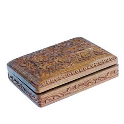 Antique stylish wooden boxes