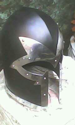 Antique warrior helmet