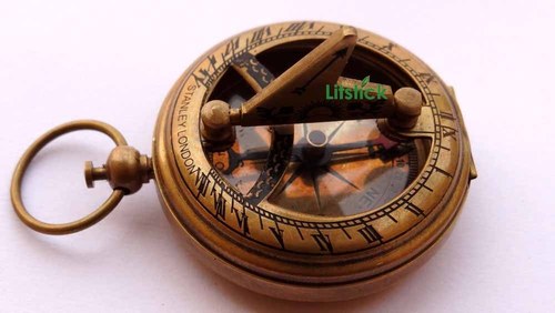 Antique stylish brass sundial