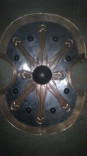 Antique metal shield