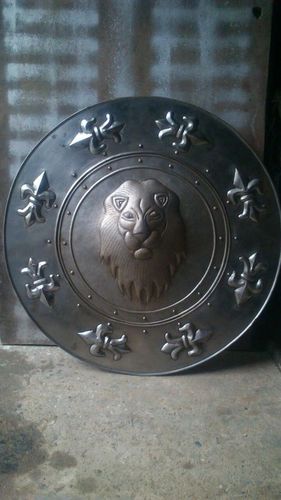 Antique stylish metal shield 