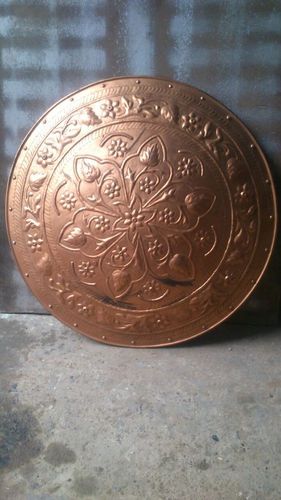 Antique metal shield 