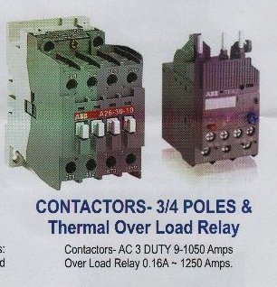 Contractors 3/4 Poles & Thermal Over Load Relay