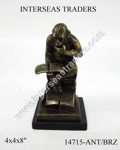 Brass Monkey Statue