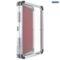 Enclosed Acrylic Display & Notice Board With Lock Pragati Systems' Signature Heavy-duty 'alfa' Frame