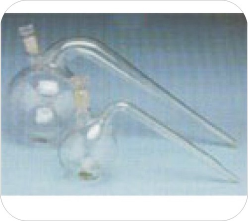 Flask Round Bottom Long Neck (For Retort)Plain