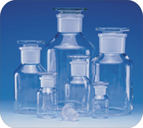 Reagent Bottles (Wide Mouth With Ground In Dust Proof Stopper)