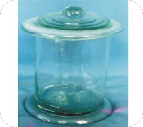 Specimen Jars Round With Ground Flange Knobbed Stoppers