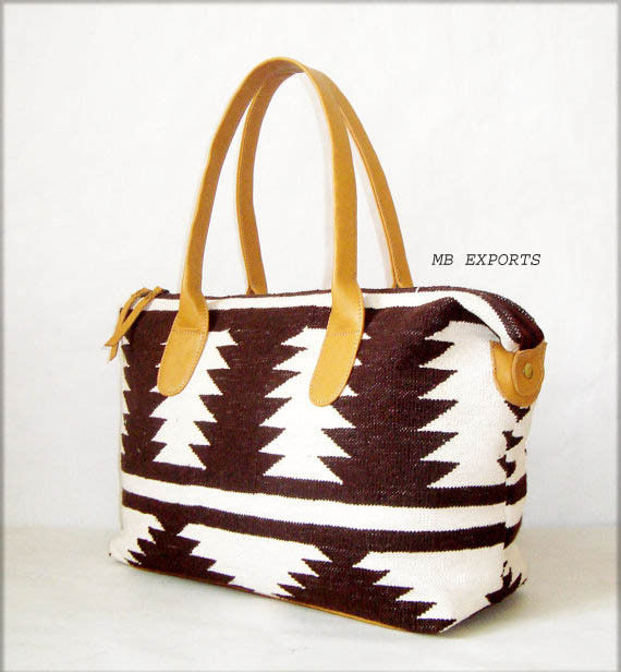 leather kilim  bag