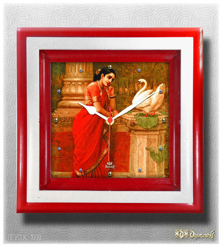 Digital Printed Hans Damyanti Designer Wall Clock Application: Home And Office