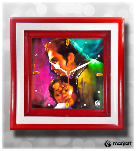 Digital Print Bollywood Posters Wall Clock Application: Homes And Office