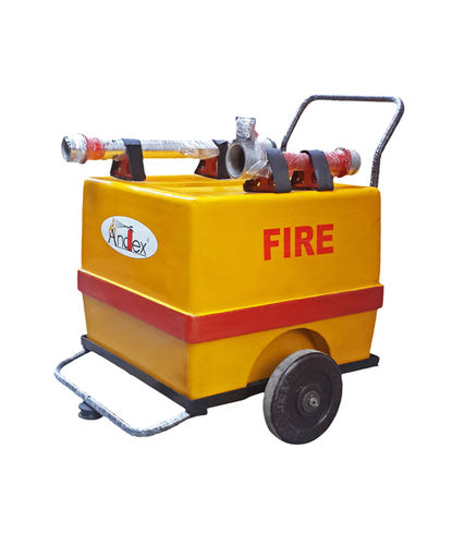 Yellow Fire Fighting Foam Trolley