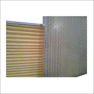 GWM-200 - Glass Media Pleated Filter, Fiberglass, Silicone Free, High Temp 300°C, Fire Retardant