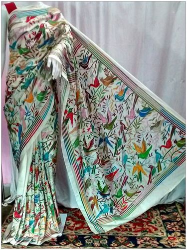 Bangalore Silk Exclusive White Saree