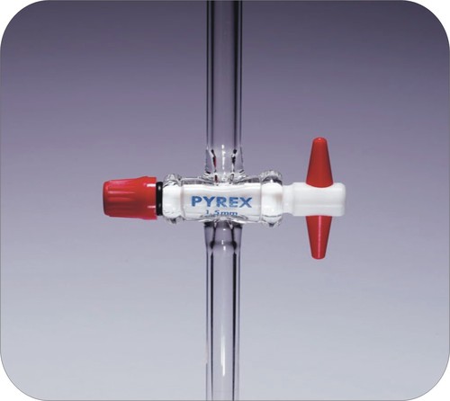 Burette with Straight Bore PTFE Key stopcock