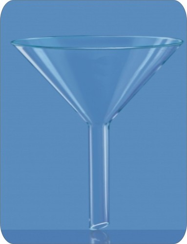 Funnel Plain 60º Angle Short Stem - Borosilicate Glass, Diameter 25Mm, Thermal & Chemical Resistance, Filter and Decant Liquids