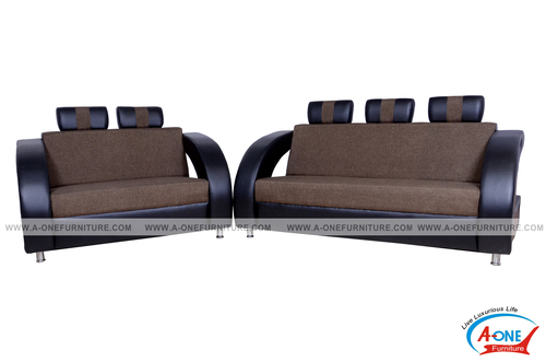 Black Leather Sofa Set In Rajkot