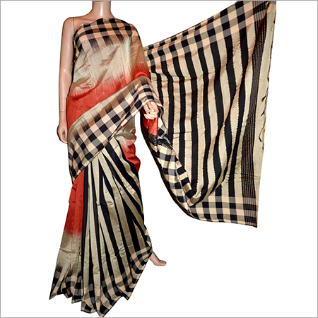 Handloom Resham Saree - Resham Silk, 5.5 Yards, Beige | Elegant Design, Soft Texture, Handwoven Quality