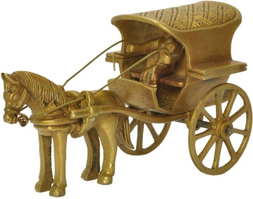 Brass Horse Cart Handicraft